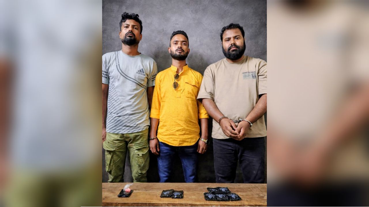 শেরপুরে প্রায় ১৮ শত পিস ইয়াবাসহ তিন মাদক ব্যবসায়ী গ্রেফতার