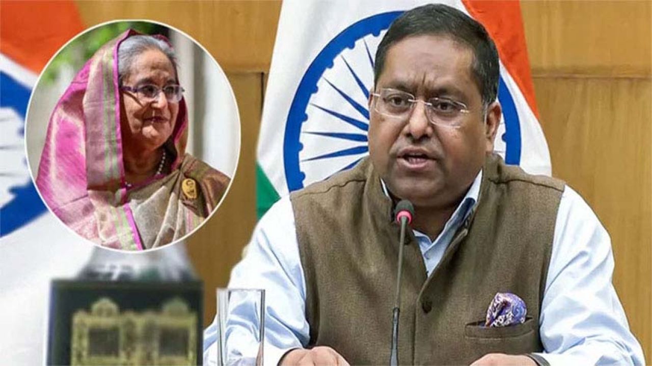 শেখ হাসিনাকে ফেরত পাঠানোর অনুরোধ পর্যালোচনা করছে ভারত : জয়সওয়াল