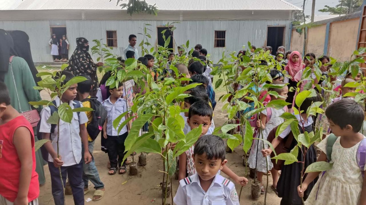 বিশ্ব পৃথিবী দিবসে শেরপুরে বৃক্ষরোপণ: শিক্ষার্থী-স্বেচ্ছাসেবীদের সবুজের প্রত্যয়