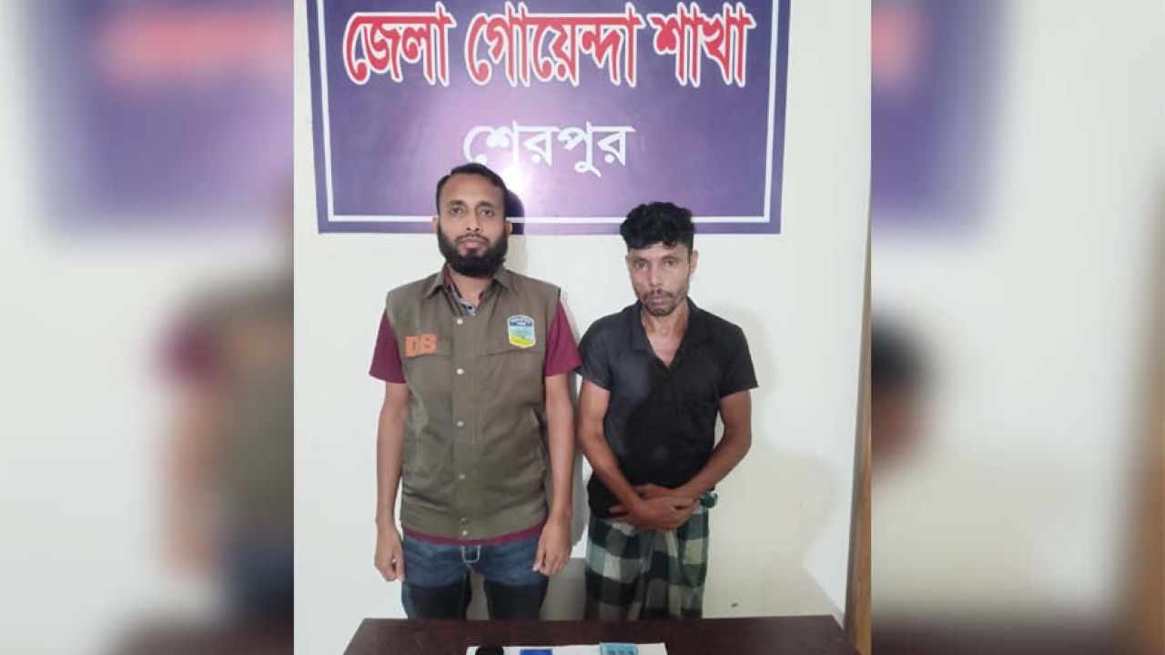 শেরপুরে ডিবি পুলিশের অভিযানে হেরোইন-ইয়াবাসহ গ্রেফতার ১
