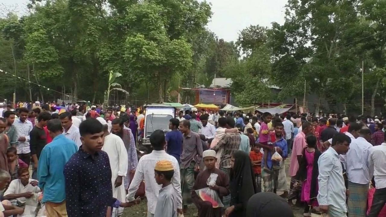 ঝিনাইগাতীতে চরণতলা কালীপূজা ও মেলাকে ঘিরে ভক্তদের  ঢল