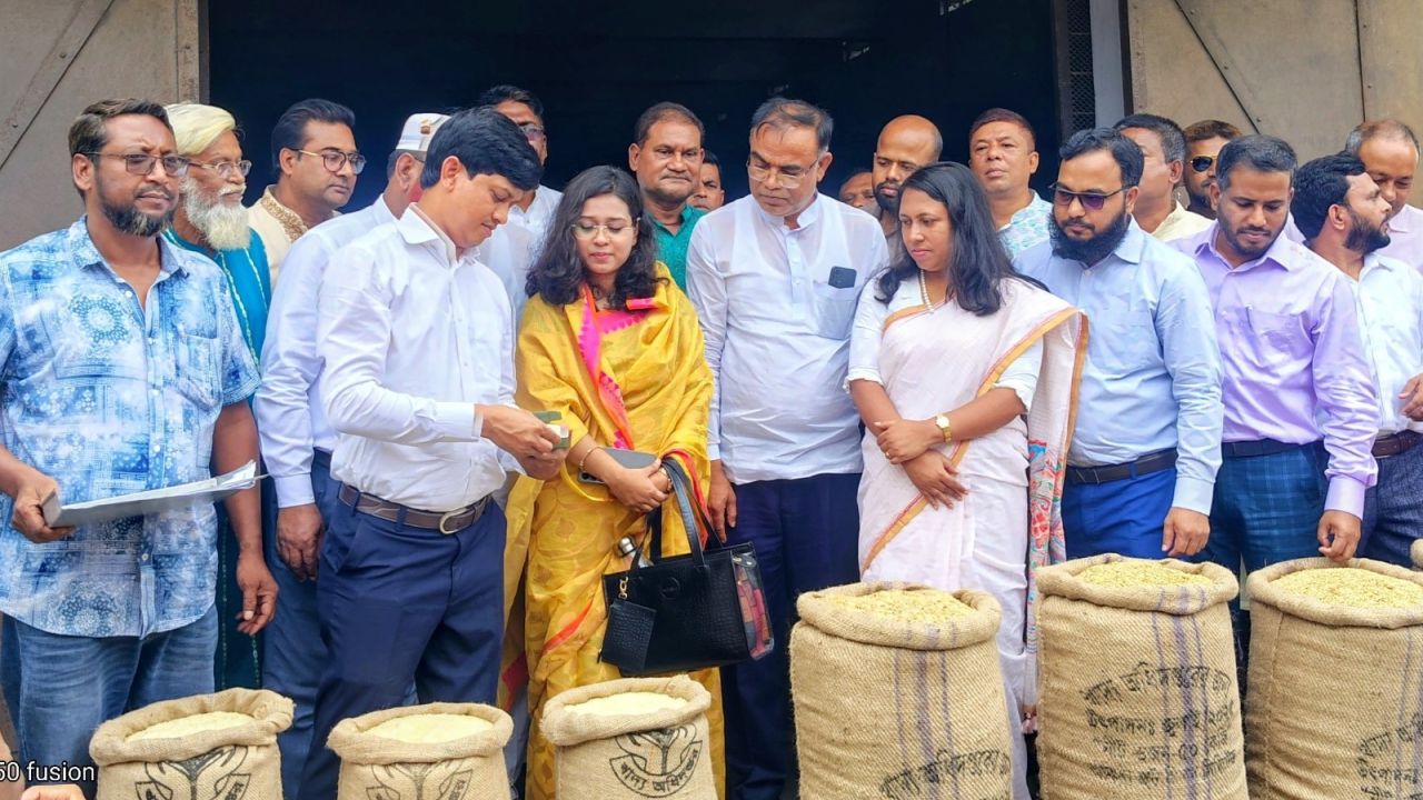 শেরপুরে সরকারিভাবে আভ্যন্তরিণ বোরো ধান-চাল সংগ্রহ উদ্বোধন