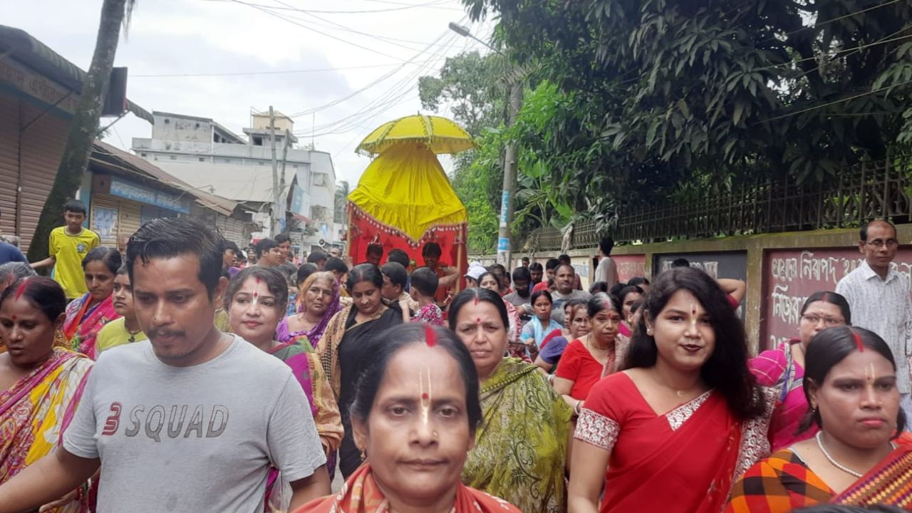 শেরপুরে জগন্নাথদেবের উল্টোরথযাত্রা উৎসব অনুষ্ঠিত