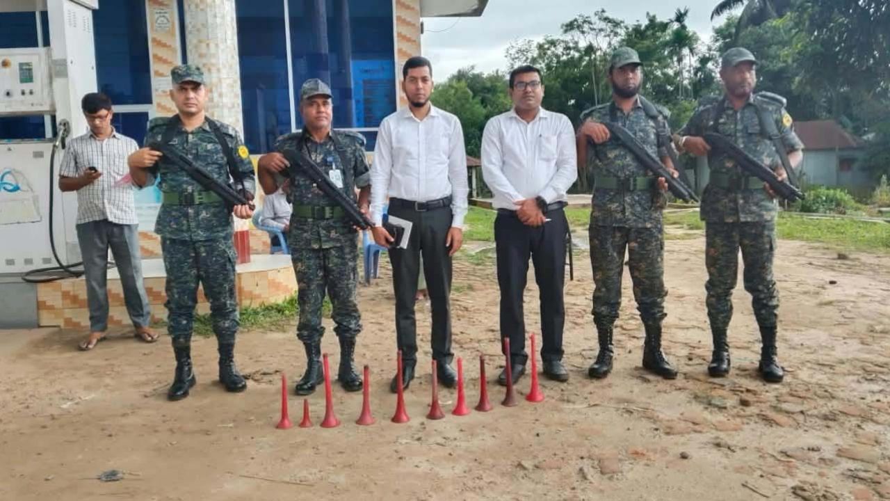 শেরপুরে শব্দ দূষণ নিয়ন্ত্রণে হাইড্রোলিক হর্ণ জব্দ, ৬ চালককে জরিমানা
