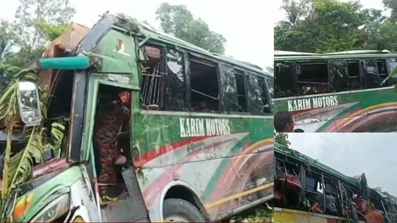 গোপালগঞ্জে নিয়ন্ত্রণ হারিয়ে বাস খালে, নিহত ৩, আহত ৩০