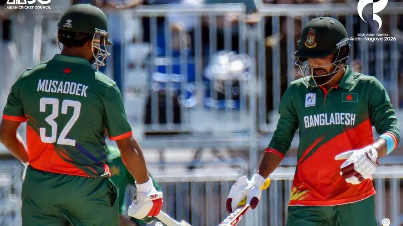 হৃদয়ের ঝোড়ো ব্যাটিংয়ে পাকিস্তানকে চ্যালেঞ্জিং লক্ষ্য দিলো বাংলাদেশ