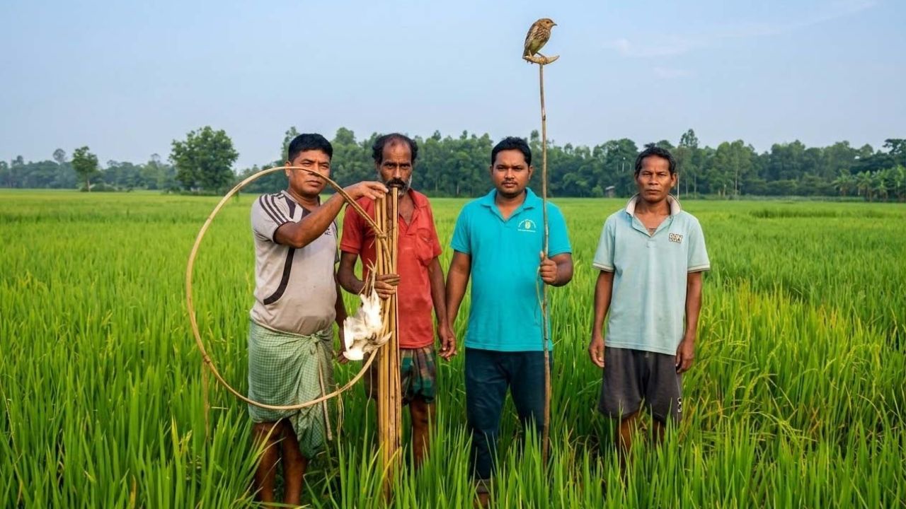 নালিতাবাড়ীতে শিকারির কাছ থেকে বক উদ্ধার