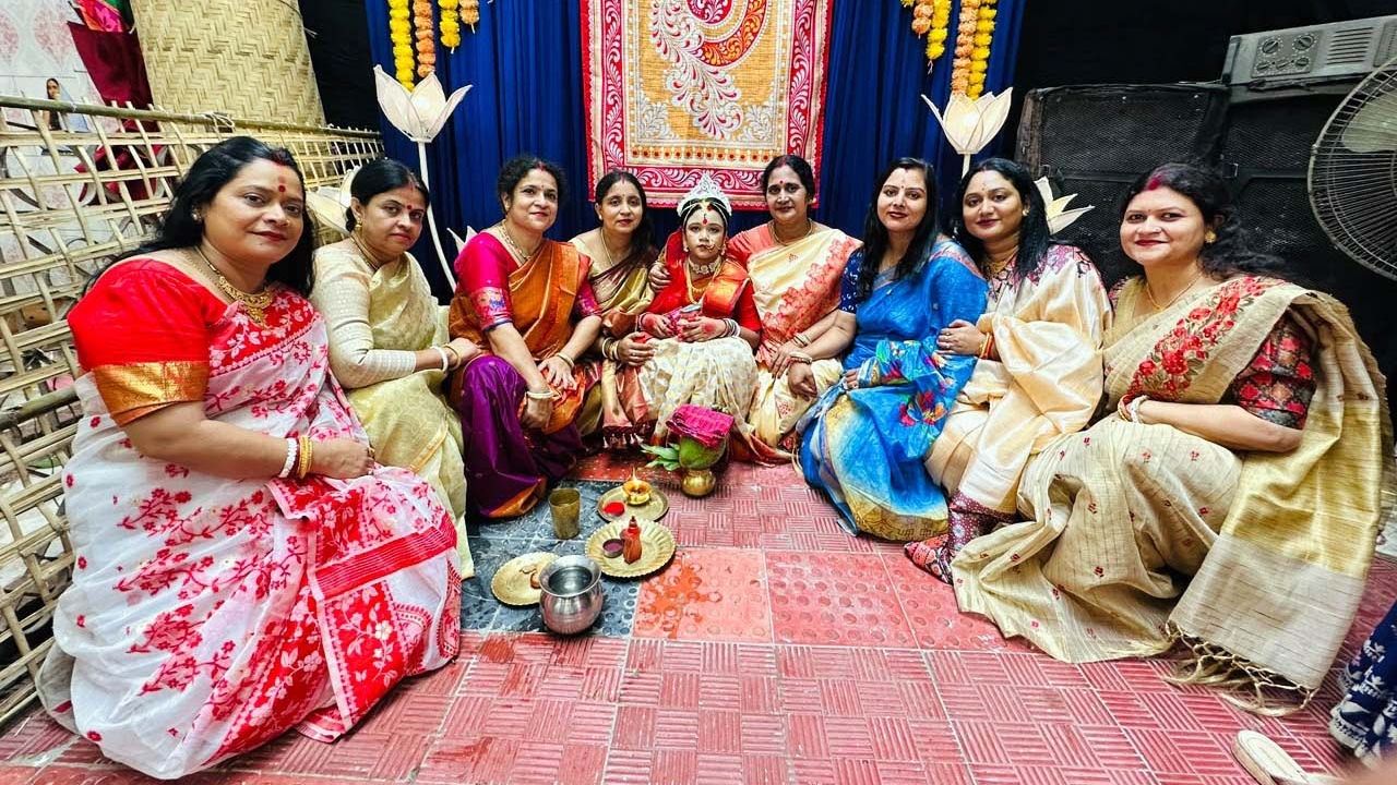 শেরপুরে উৎসবমুখর পরিবেশে কুমারী পূজা অনুষ্ঠিত