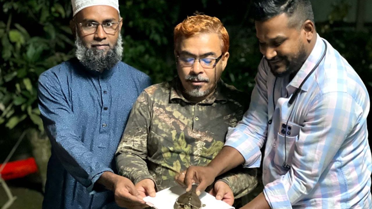 শেরপুরের কানাশাখোলা থেকে দেশি কড়ি কাইট্টা উদ্ধার ও অবমুক্ত